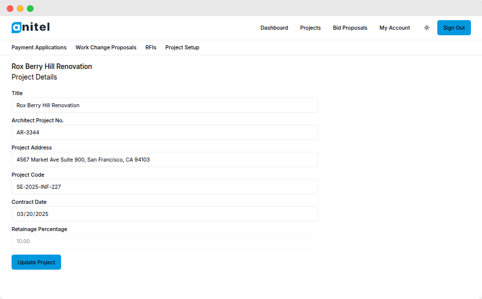 Update project details page screenshot Update project details page screenshot